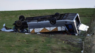 One dead and 23 hurt in minibus crash in Scottish Borders