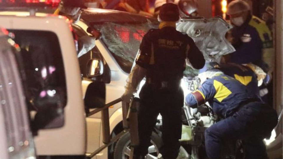 Van ploughs into Tokyo pedestrians headed for New Year's prayers