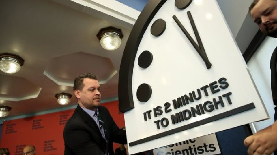 Doomsday Clock frozen at two minutes to apocalypse