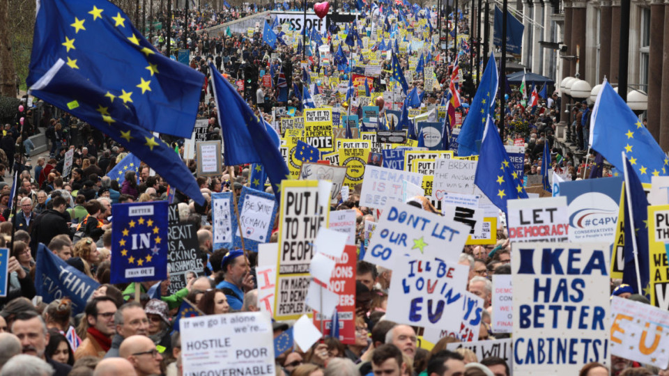 One million join march against Brexit as Tories plan to oust May