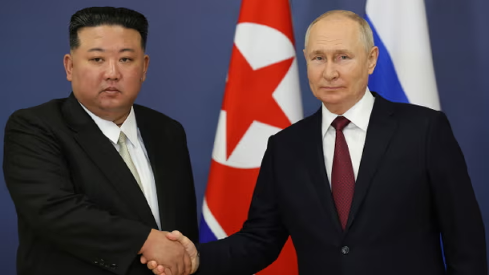 Vladimir Putin has commended North Korea for its support of Russia’s war in Ukraine